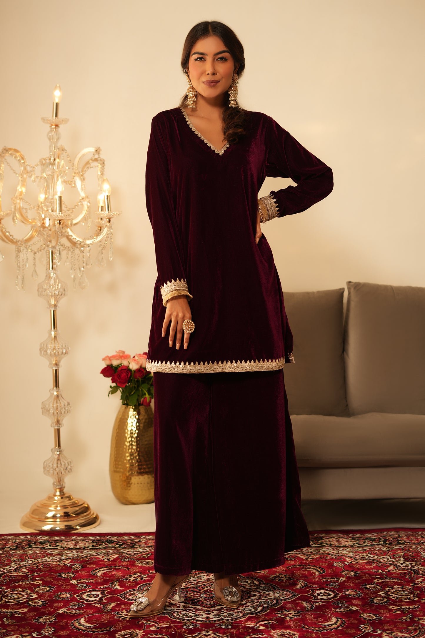 RAINA Velvet CO-ORD SET