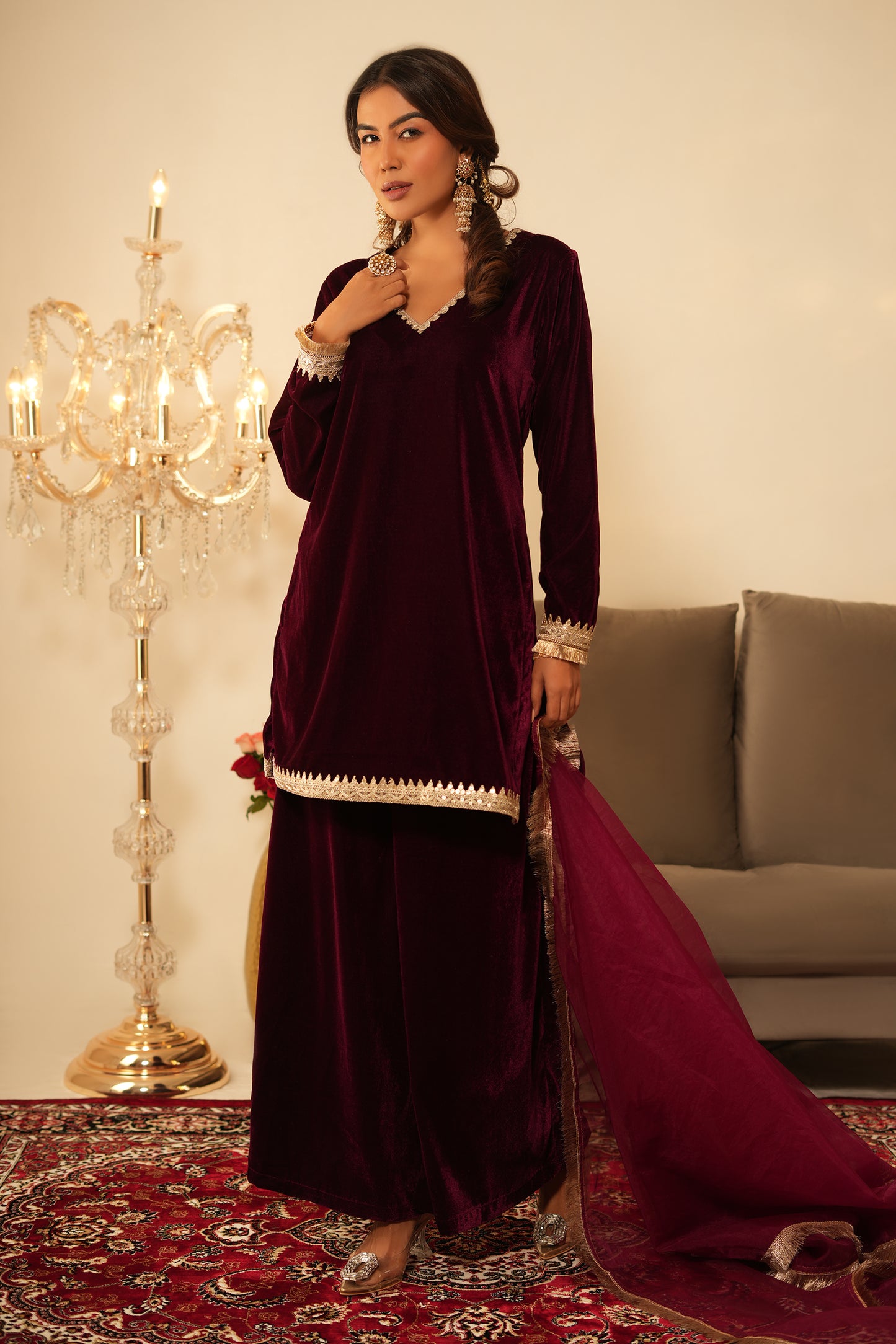 RAINA Velvet CO-ORD SET